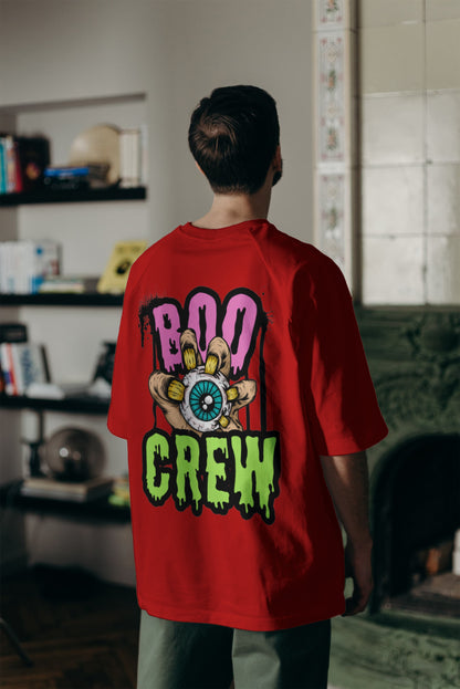 Printed Oversized T-Shirt Cotton Red