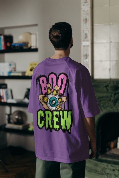 Printed Oversized T-Shirt Cotton Lavender