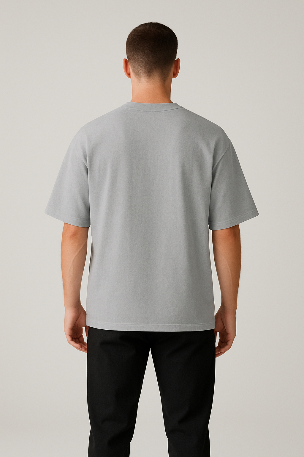 Oversized T-Shirt Cotton Gray