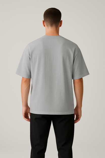 Oversized T-Shirt Cotton Gray