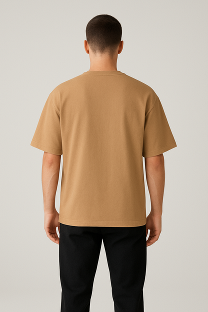 Oversized T-Shirt Cotton Beige