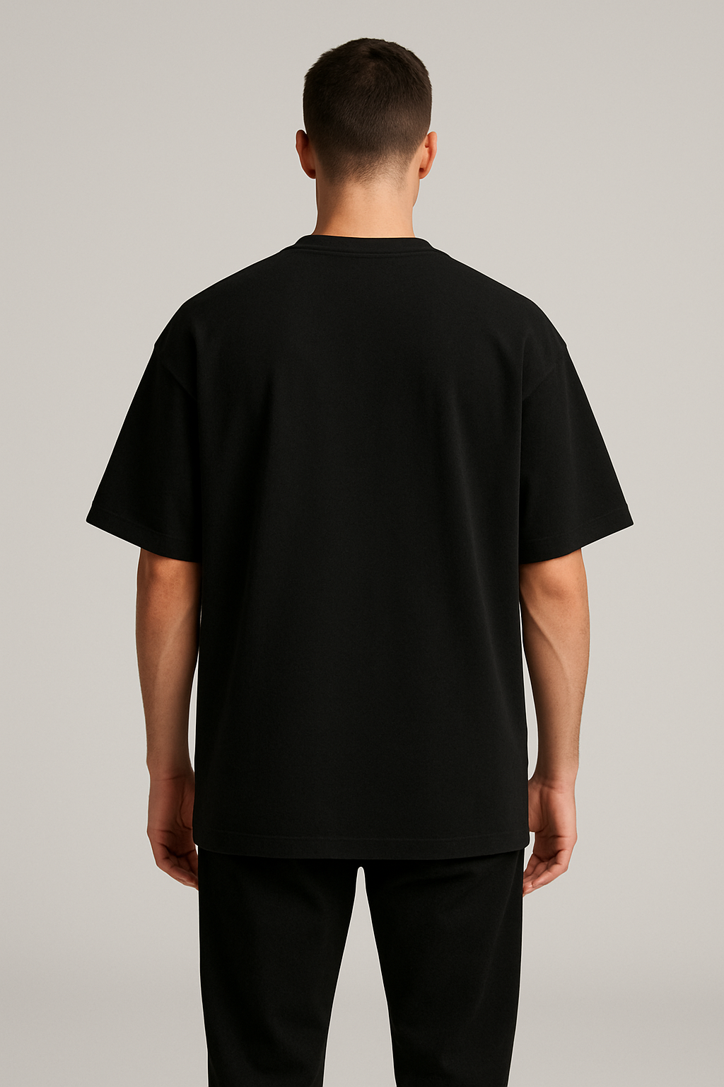 Oversized T-Shirt Cotton Black