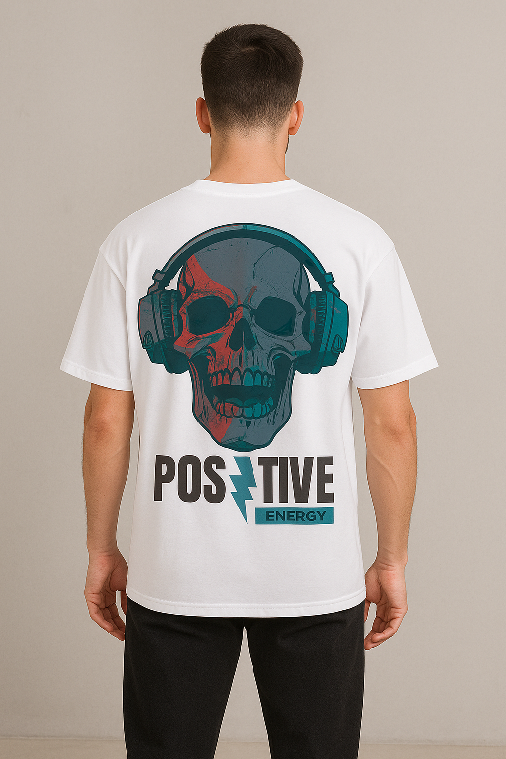 Printed Oversized T-Shirt Cotton White