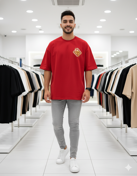 Oversized T-Shirt Cotton Red