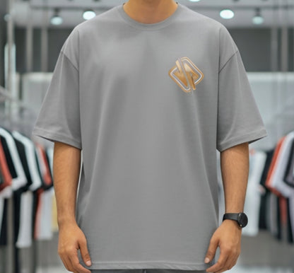 Oversized T-Shirt Cotton Gray