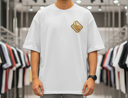 Printed Oversized T-Shirt Cotton White