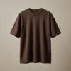 1 Premium Plain Oversized TShirt Ultra Comfortable French Terry 240 GSM Coffee Brown