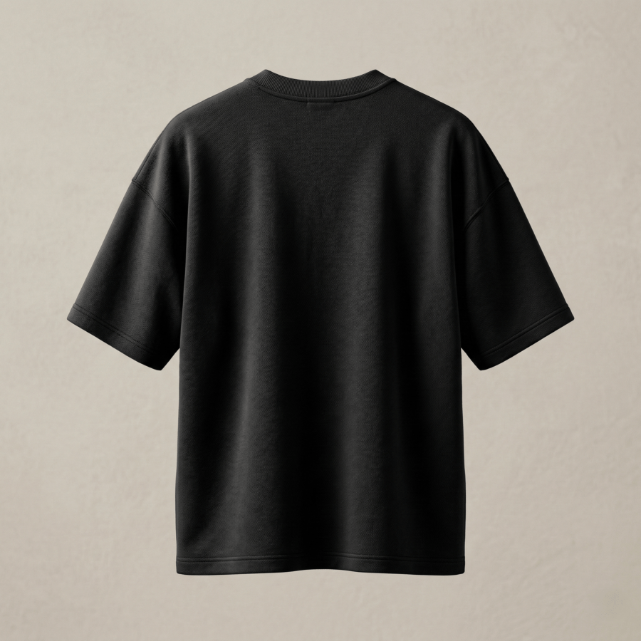 Premium Plain Oversized TShirt Ultra Comfortable French Terry 240 GSM Black