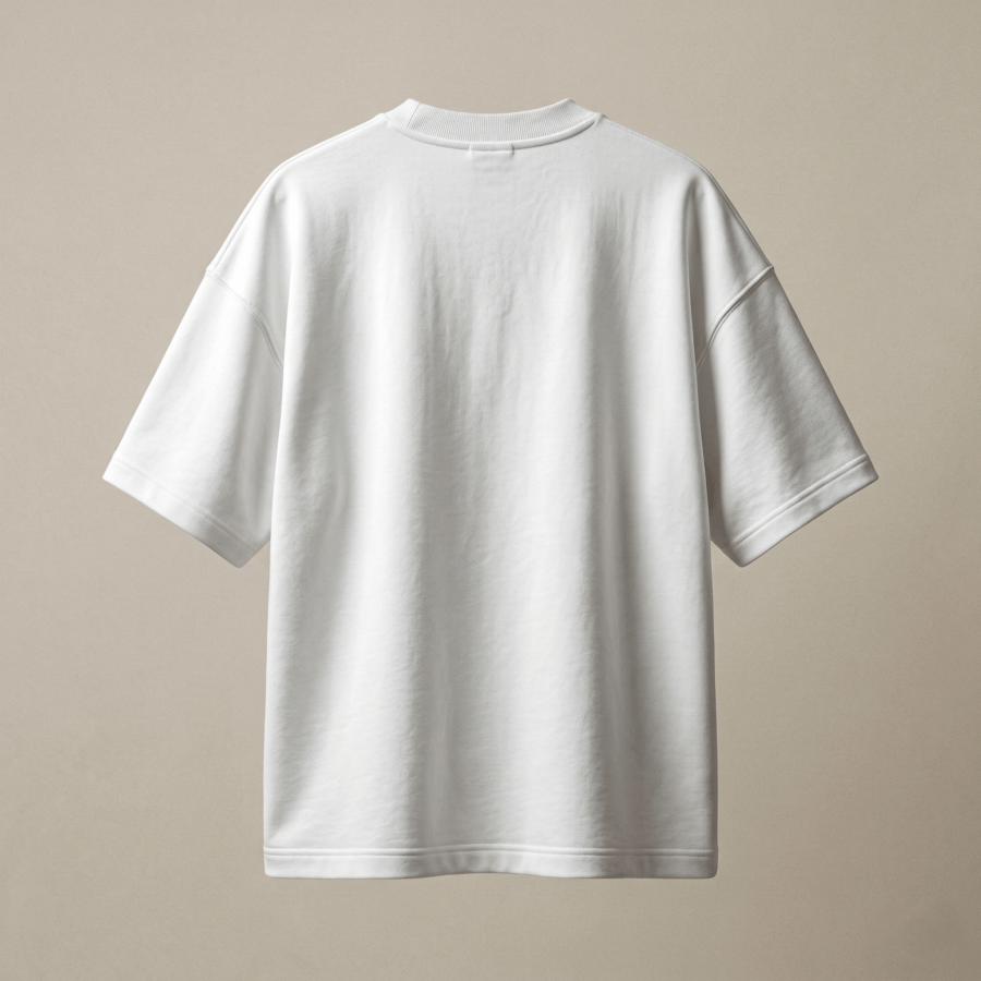 11 Premium Plain Oversized TShirt Ultra Comfortable French Terry 240 GSM White