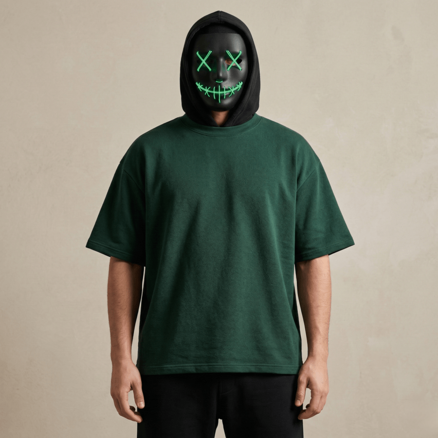 12 Premium Plain Oversized TShirt Ultra Comfortable French Terry 240 GSM Olive Green