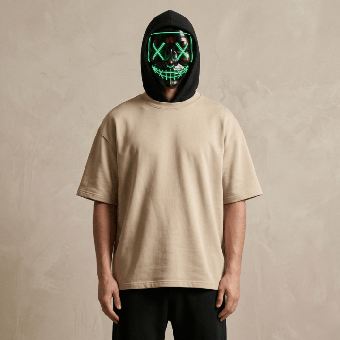 Premium Plain Oversized TShirt Ultra Comfortable French Terry 240 GSM Beige