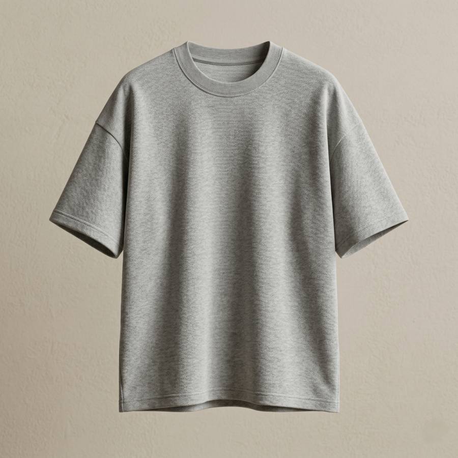 3 Premium Plain Oversized TShirt Ultra Comfortable French Terry 240 GSM Grey