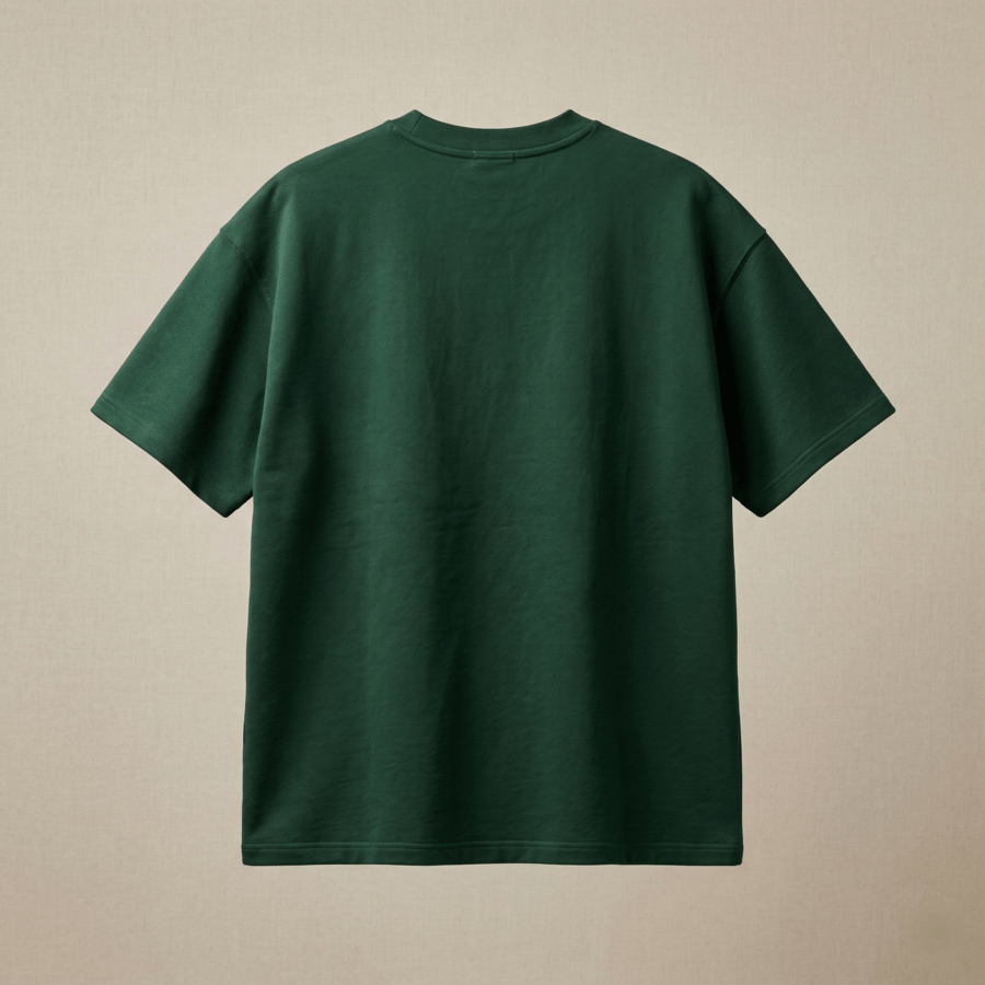 6 Premium Plain Oversized TShirt Ultra Comfortable French Terry 240 GSM Olive Green