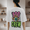 Premium Oversized TShirt Printed Ultra Comfortable Cotton 200 GSM White Boo Crew