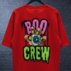 Premium Oversized TShirt Printed Ultra Comfortable Cotton 200 GSM Red Boo Crew