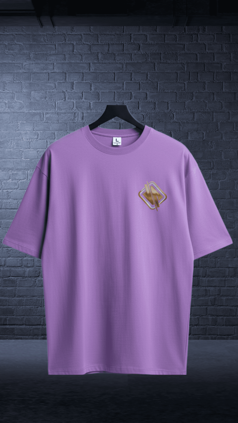 Premium Oversized TShirt Printed Ultra Comfortable Cotton 200 GSM Lavender Leo