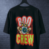 Premium Oversized TShirt Printed Ultra Comfortable Cotton 200 GSM Black Boo Crew