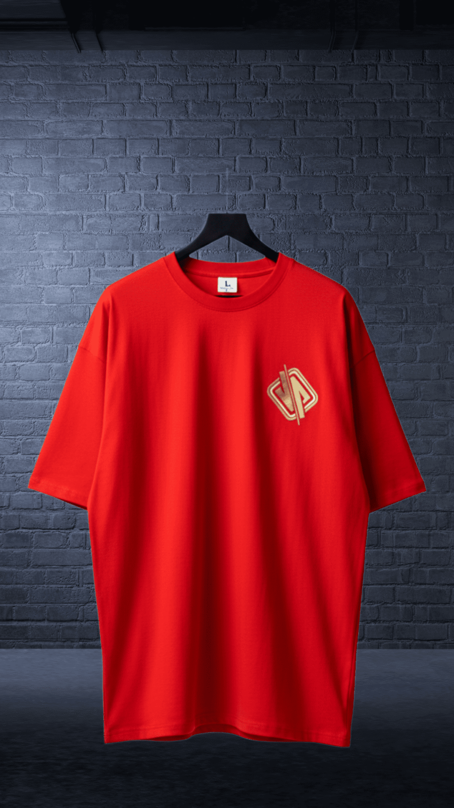 Premium Oversized TShirt Printed Ultra Comfortable Cotton 200 GSM Red Boo Crew