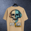 Untitled (6) Premium Oversized TShirt Printed Ultra Comfortable Cotton 200 GSM Beige Positive Energy
