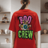 Premium Oversized TShirt Printed Ultra Comfortable Cotton 200 GSM Red Boo Crew