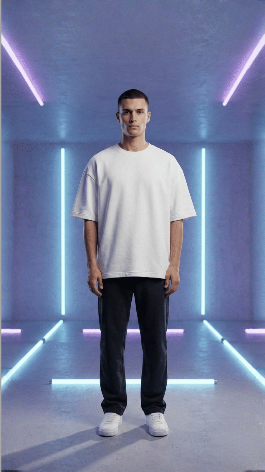 Premium Plain Oversized TShirt Ultra Comfortable French Terry 240 GSM White