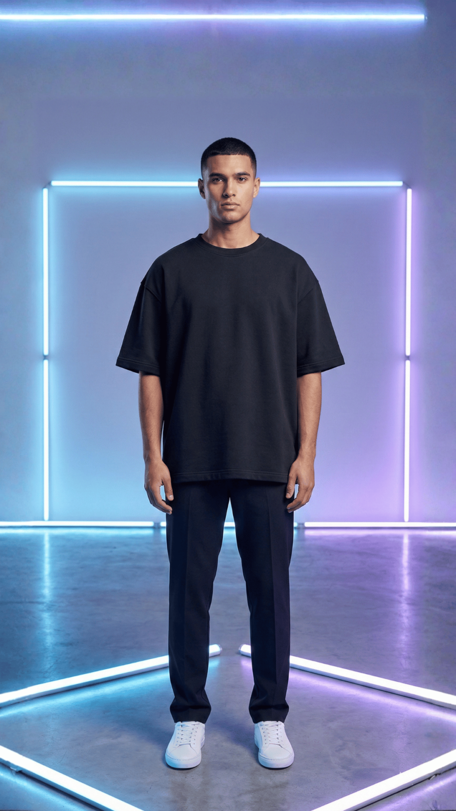 Premium Plain Oversized TShirt Ultra Comfortable French Terry 240 GSM Black