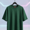 Premium Plain Oversized TShirt Ultra Comfortable French Terry 240 GSM Olive Green
