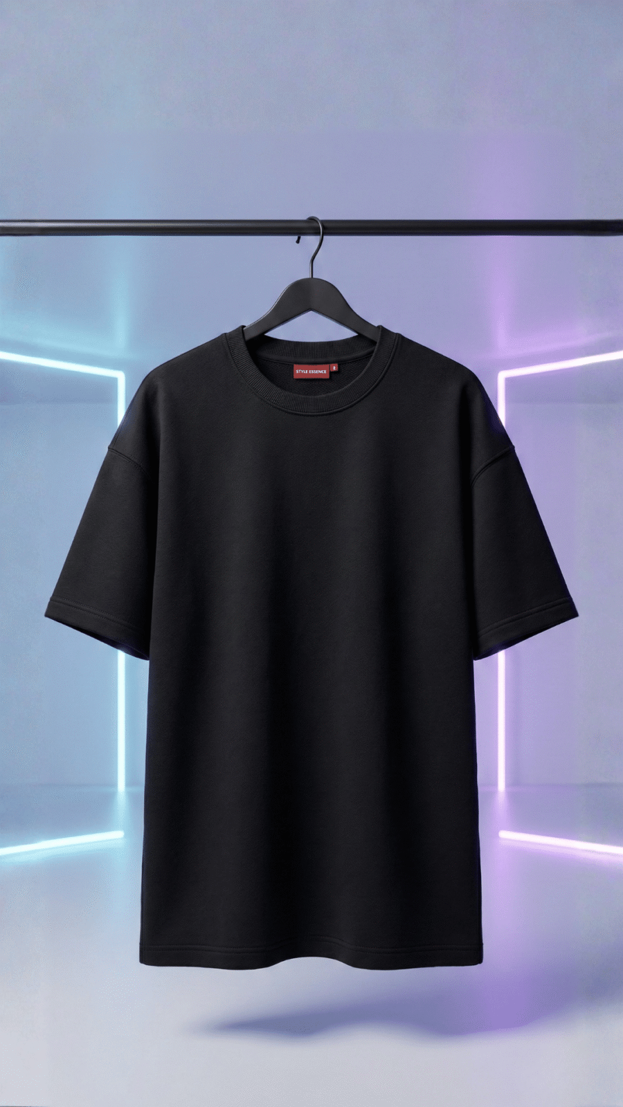 Premium Plain Oversized TShirt Ultra Comfortable French Terry 240 GSM Black