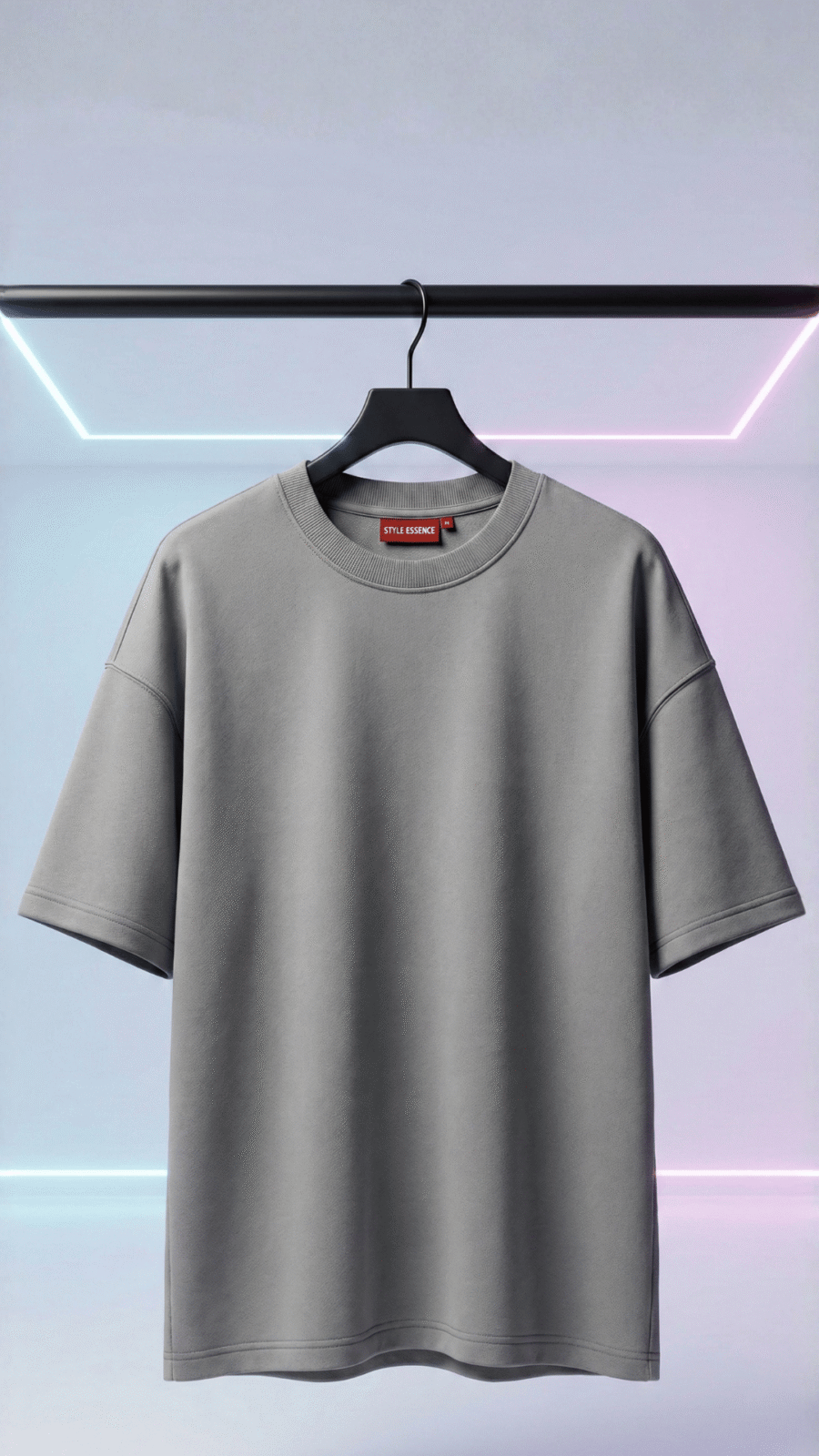 Premium Plain Oversized TShirt Ultra Comfortable French Terry 240 GSM Grey