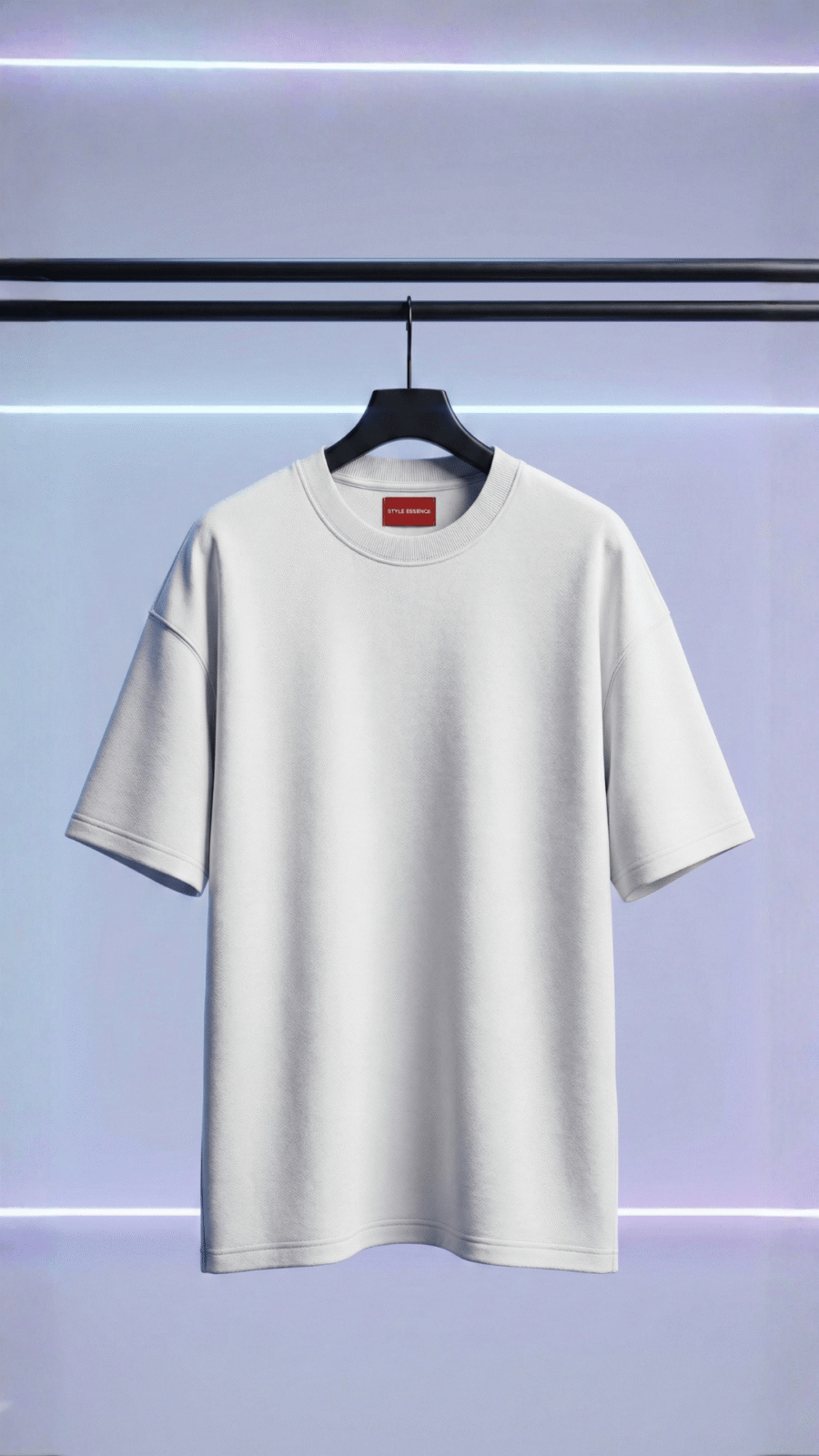 Premium Plain Oversized TShirt Ultra Comfortable French Terry 240 GSM White