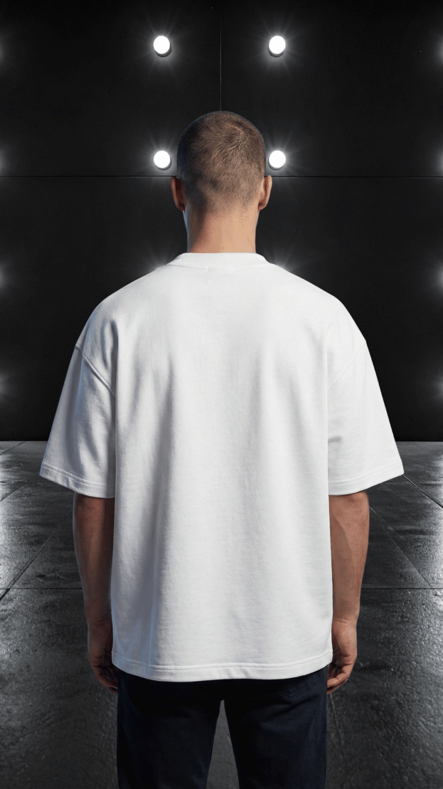 Premium Plain Oversized TShirt Ultra Comfortable French Terry 240 GSM White