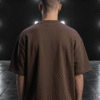 Premium Plain Oversized TShirt Ultra Comfortable French Terry 240 GSM Coffee Brown