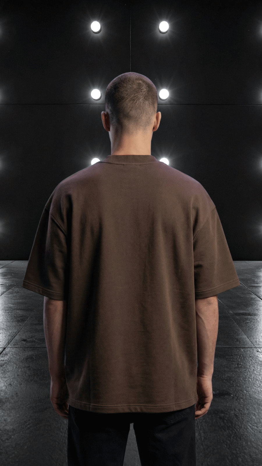 Premium Plain Oversized TShirt Ultra Comfortable French Terry 240 GSM Coffee Brown