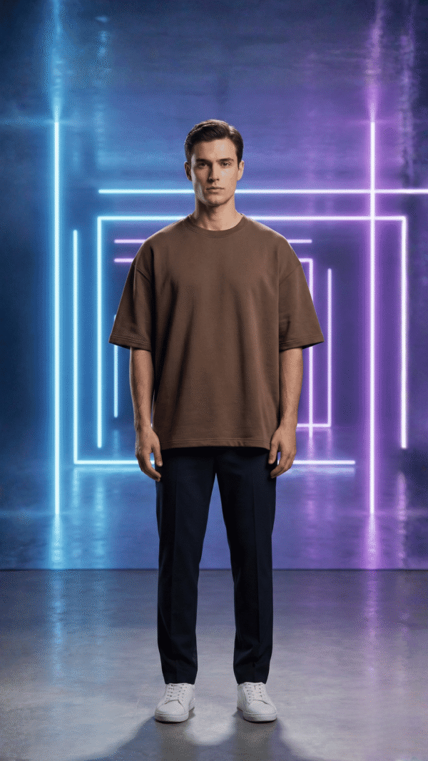 premium plain oversized tshirt cotton french terry 240 gsm relaxed fit