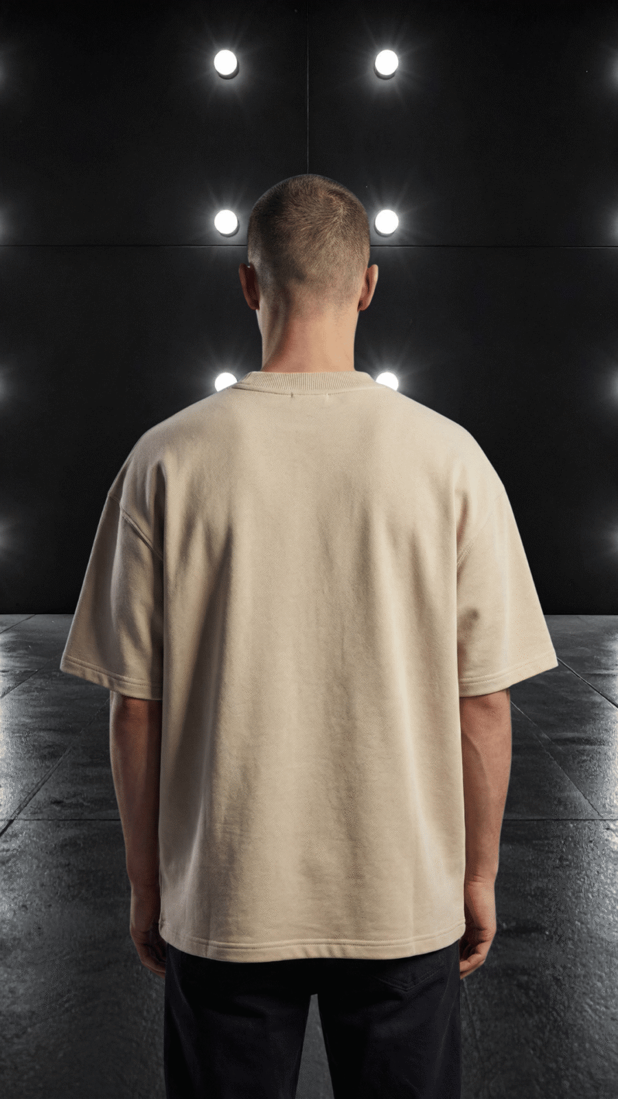 Premium Plain Oversized TShirt Ultra Comfortable French Terry 240 GSM Coffee Beige