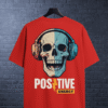 Premium Oversized TShirt Printed Ultra Comfortable Cotton 200 GSM Red Positive Energy