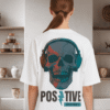 girl positive (6) Premium Oversized TShirt Printed Ultra Comfortable Cotton 200 GSM Beige Positive Energy