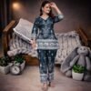 Elegant Cotton Digital Print Coord Set with Pant for Women | Premium Magic Cotton Wear