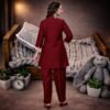 Luxurious Maroon Coord Set with Pant for Women | Premium Dual Tone Embroidered Mirror Work