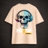 Premium Oversized TShirt Printed Ultra Comfortable Cotton 200 GSM Beige Positive Energy