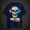 Positive Energy navy back Premium Oversized TShirt Printed Ultra Comfortable Cotton 200 GSM Navy Positive Energy