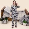 Stunning Black Rayon Printed Coord Set with Pant for Women | Premium Designer Wear