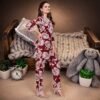 Stunning Maroon Rayon Printed Coord Set with Pant for Women | Premium Designer Wear