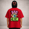 Untitled (1024 x 1024 px) (10) Premium Oversized TShirt Printed Ultra Comfortable Cotton 200 GSM Red Boo Crew