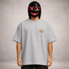 Premium Oversized TShirt Printed Ultra Comfortable Cotton 200 GSM Grey Boo Crew