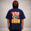 Untitled (1024 x 1024 px) (11) Premium Oversized TShirt Printed Ultra Comfortable Cotton 200 GSM Navy Boo Crew