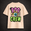Premium Oversized TShirt Printed Ultra Comfortable Cotton 200 GSM Beige Boo Crew