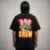 boo crew black Premium Oversized TShirt Printed Ultra Comfortable Cotton 200 GSM Black Boo Crew