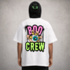 Premium Oversized TShirt Printed Ultra Comfortable Cotton 200 GSM White Boo Crew