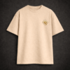 Premium Oversized TShirt Printed Ultra Comfortable Cotton 200 GSM Beige Boo Crew